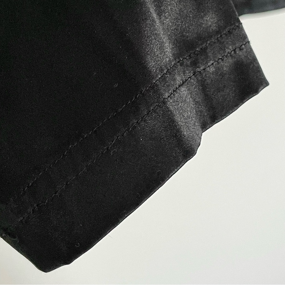 Starington Blouses by Charlotte Black Silk Button-Down Shirt Size 14 (10-12) - Picture 8 of 11